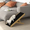 Pet Ramp Verstelbare 4-niveau Antislip Grenenhout Opvouwbare Pet Ramp Voor Honden Tot 15 Kg 2