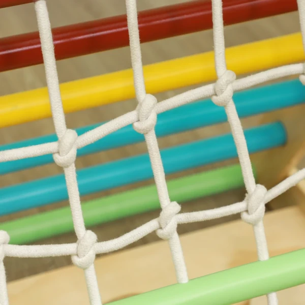 Speeltoestel, 4-in-1, Met Ladder, Touwladder, Glijbaan, Klimwand, Indoor, Voor Kinderen Van 1,5 Tot 4 Jaar 7