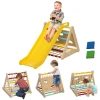 Speeltoestel, 4-in-1, Met Ladder, Touwladder, Glijbaan, Klimwand, Indoor, Voor Kinderen Van 1,5 Tot 4 Jaar 10