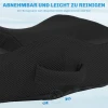 Zitkussen, Ergonomische, Ademende Hoes, Antislip, 44x39x13 Cm, Zwart 6