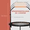 102 Cm Fitness Trampoline, Opvouwbaar Mini Trampoline Met Viermaal Hoogte Verstelbare Handgreep, Fitness Rebounder Voor Volwassenen, Tot 100 Kg, Zwart 5