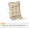 2 Delige Set Kussens Voor Zonnebed Waterafstotend Kussen Voor Tuinbed Kussen Voor Strandbed Ligstoel Kussen Kussen Voor Tuinmeubilair Kussens 50x116x5 Cm, Beige 4