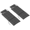 2 Delige Set Kussens Voor Zonnebed Waterafstotend Kussen Voor Tuinligstoel Kussen Voor Strandligstoel Ligstoelkussen Kussen Voor Tuinmeubilair Kussens 50x116x5 Cm, Donkergrijs 1