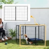 2 Delige Set Uitbreiding 2 Hondenhek Panelen Voor Buitenren, 80 X 100 Cm Puppyhek Van Staal, Voor Kleine Tot Grote Honden Zwart 2