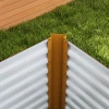 2 Delige Set Verhoogd Bloembed Weerbestendig, Plantenbed Koude Bak Tuinbed Plantenbak Plantenbak Van Verzinkt Staal, Bloembak Voor Terras & Tuin, 120 X 60 X 60 Cm 10