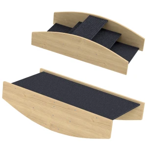 2 In 1 Hondenwip, Honden Agility Wip Van Hout, Honden Agility Ramp Voor Kleine, Middelgrote Honden Onder 15 Kg, Voor Balans, Zelfvertrouwen, 80 X 39,5 X 20 Cm Natuurhout 1