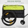 2 In 1 Kinderwagen, Draagvermogen 40kg, Met Rem, Opbergtas, Deksel, Reflectoren, Oxford, 130 X 64 X 103 Cm, Geel 7