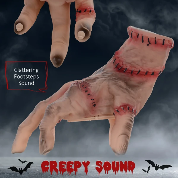 21cm Halloween Decoratie Realistische Litteken Hand Met Actie En Geluidsfunctie, Griezelige Rekwisieten Decoraties, Horror Rekwisieten Geschikt Voor Halloween En Cosplay 5