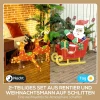 246er Led Kerstdecoratie, Kerstman Op Slee Met Rendieren, Kerstverlichting In Warm Wit, Stalen Frame, Voor Binnen, Buiten, Meerkleurig 5