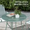 3 Delig Bistro Set Balkonmeubel Set Met 1 Tafel En 2 Stoelen, Tuinzitgroep Van Mesh In Groen Voor Tuin En Terras 5