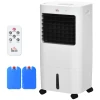 3 In 1 Mobiele Airconditioner Met Luchtbevochtiging Waterkoeling 15l 60° Oscillerend Klimaatapparaat 65w Luchtkoeler Met 8u Timer, Afstandsbediening, Gebruiksruimte 20 ㎡ Wit 32 X 37 X 69 Cm 1