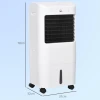 3 In 1 Mobiele Airconditioner Met Luchtbevochtiging Waterkoeling 15l 60° Oscillerend Klimaatapparaat Luchtkoeler Met 7,5u Timer, Afstandsbediening, Led Display, Voor 20 ㎡ Wit 37 X 32 X 78 Cm 4