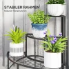 3 Laags Plantenstandaard, Bloemenstandaard Voor Binnen Buiten, Metalen Plantenrek, Meerlaags Bloemenrek, 60 Cm Hoge Bloementrap Voor Woonkamer, Tuin Balkon Decoratie, Zwart 7