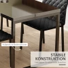 4 Delige Set Eetkamerstoelen Met Stalen Poten Zwart 41 X 50 X 91 Cm Voor Moderne Eetkamer 5