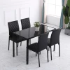 4 Delige Set Eetkamerstoelen Met Stalen Poten Zwart 41 X 50 X 91 Cm Voor Moderne Eetkamer 7