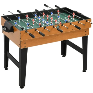 4 In 1 Multigame Speeltafel, Feestspeltafel Met Tafeltennis, Kicker, Biljart, Tafelhockey, Voor Multiplayer Plezier, Staal, Natuurhout+zwart 1