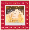 Adventskalender Om Te Vullen 24 Lades Vakken Kerstkalender Met Led Lichten Adventskalenderbox Kerstdecoratie Diy Mdf 34 X 7 X 34 Cm Rood 1