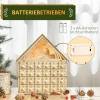 Adventskalender Om Te Vullen 24 Lades Vakken Kerstkalender Met Led Lichten Adventskalenderbox Kerstdecoratie Diy Mdf Plaat Natuurhout 26,6 X 6 X 30 Cm 8