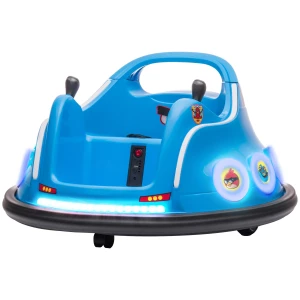 Aiyaplay 12v Kinder Autoscooter Met 2,4 G Afstandsbediening, Elektrische Bumper Met Muziek En Lichtjes, 1,5 3 Km/u, Kinderen Elektrische Auto Met 360° Rotatie, Voor Kinderen 3 5 Jaar, Blauw 1