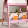 Aiyaplay 2 In 1 Kindertafel, Dubbelzijdige Kinder Schildersezel, Schildersezel Met Krijtbord, Whiteboard, Opbergdozen, Voor Kinderen Van 3 8 Jaar, Roze 9