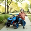 Aiyaplay Elektrische Quad Voor Kinderen 12v Elektrische Kinderquad Met 2 Motor, 3 6km/h Kinder Quad Met Vering, Led Licht, Kinderauto Met Usb, Muziek Voor 3 8 Jaar Kinderen, Blauw 2