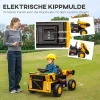 Aiyaplay Elektrische Tractor Met Schop, 12 V Kinderen Opzittractor, Kinderen Elektrische Auto Met Mp3 Functie, Kinderrijtuig Met Koplampen, 3 6 Km/u, Voor 3 5 Jaar Kinderen, Geel 5