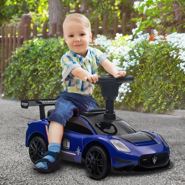 Aiyaplay Glijauto, Bobby Auto Met Opbergruimte, Claxon En Muziek, Glijdend Voertuig Voor Kinderen Van 1,5 5 Jaar Blauw 65 X 29 X 37 Cm 2