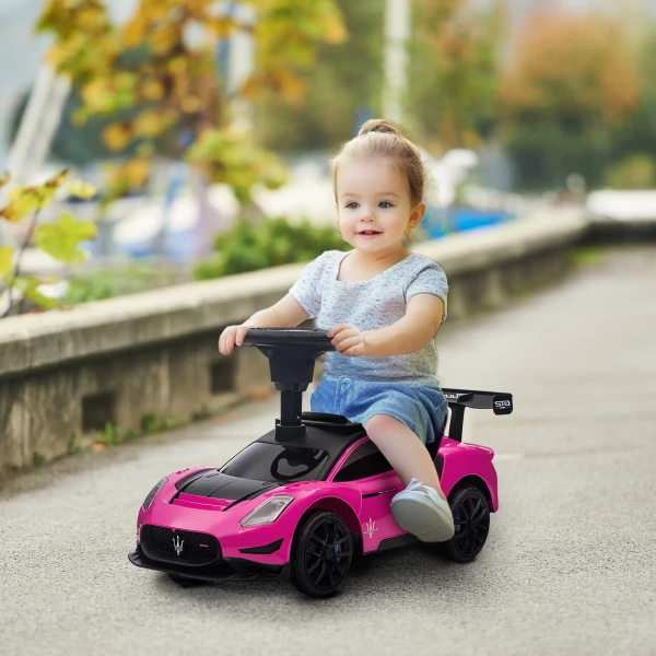 Aiyaplay Glijauto, Bobby Car Met Opbergruimte, Claxon En Muziek, Glijdend Voertuig Voor Kinderen Van 1,5 5 Jaar Roze 65 X 29 X 37 Cm 2