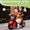 Aiyaplay Glijdende Auto, Glijdend Voertuig Met Muziek, Kinderrijtuig, Kinderwagen Met Bellen Voor Kinderen 2 5 Jaar, Tot 30 Kg Draagbaar Rood 80 X 35,5 X 42 Cm 5