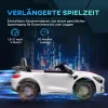 Aiyaplay Kinder Elektrische Auto 12 V Kinderwagen Met 2,4g Afstandsbediening, Usb, Mp3, Muziek, Elektrisch Voertuig Met Lichtjes, Zachte Start, Achteruit Functie, 3 5 Km/u, Voor Kinderen 3 6 Jaar, Wit 9