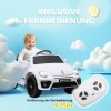 Aiyaplay Kinder Elektrische Auto 12v Kinderwagen Met 2,4g Afstandsbediening, Muziek, Claxon, Elektrisch Voertuig Met Led Lichten, Usb/mp3 Aansluiting, 3 5 Km/u, Voor Kinderen 3 5 Jaar, Wit 6