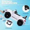 Aiyaplay Kinder Elektrische Auto 12v Kinderwagen Met 2,4g Afstandsbediening, Muziek, Claxon, Elektrisch Voertuig Met Led Lichten, Usb/mp3 Aansluiting, 3 5 Km/u, Voor Kinderen 3 5 Jaar, Wit 7