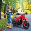 Aiyaplay Kinder Elektrische Motorfiets, 6v Kinderfiets Met Trainingswielen, Kinderrijtuig Met Claxon En Startgeluid, 3 Km/u, Voor Kinderen Van 3 8 Jaar, Max. 30 Kg, Rood 2