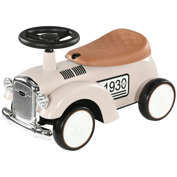 Aiyaplay Kinder Rutschauto, Kinderfahrzeug Met Opbergruimte, Kinderauto, Met Kantelbeveiliging, Voor Kinderen Van 1 3 Jaar, Crème, 58 X 27 X 35 Cm 1