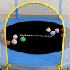 Aiyaplay Kinder Trampoline Ø140 Cm, Indoor Trampoline Met Veiligheidsnet, Rubberen Touw, Randafdekking, Kindertrampoline Met Deur Met Rits Voor 3 6 Jaar Kinderen Donkerblauw 9