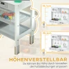 Aiyaplay Kinderkeuken Speelkeuken Met Elektrisch Fornuis, Magnetron, Spoelbak & Kraan, Verstelbare Hoogte Poppenkeuken Met Kookgerei Set, Rollenspel Keukenaccessoires Voor 3 8 Jaar Kinderen, Wit 8