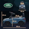 Aiyaplay Land Rover Kinder Elektrische Auto 2 In 1 6v Kinderwagen Met Glijmodus, Muziek, Claxon, Elektrisch Voertuig, Glijauto, Glijdend Voertuig Met Koplampen, 3 Km/u, Voor 1,5 5 Jaar Oude Kinderen, Lichtblauw 4