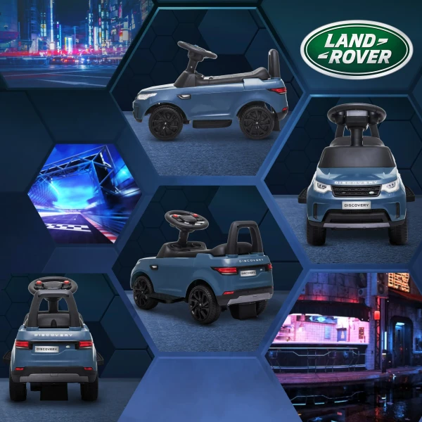 Aiyaplay Land Rover Kinder Elektrische Auto 2 In 1 6v Kinderwagen Met Glijmodus, Muziek, Claxon, Elektrisch Voertuig, Glijauto, Glijdend Voertuig Met Koplampen, 3 Km/u, Voor 1,5 5 Jaar Oude Kinderen, Lichtblauw 9