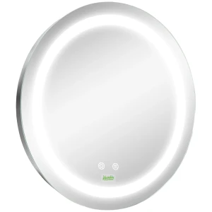 Badkamerspiegel Ø50 Cm Met Led Verlichting, Touch Functie, Geheugenfunctie, Anti Condens, Ip44 Voor Moderne Badkamer 1