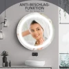 Badkamerspiegel Ø50 Cm Met Led Verlichting, Touch Functie, Geheugenfunctie, Anti Condens, Ip44 Voor Moderne Badkamer 8