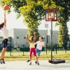 Basketbalstandaard Outdoor Met Wielen, 160 210 Cm In Hoogte Verstelbaar Basketbalring Met Standaard, 83x59cm Achterwand, Voor Jongeren In Achtertuinen, Tuinen, Garages 2