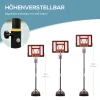 Basketbalstandaard Outdoor Met Wielen, 160 210 Cm In Hoogte Verstelbaar Basketbalring Met Standaard, 83x59cm Achterwand, Voor Jongeren In Achtertuinen, Tuinen, Garages 5