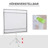 Beamer Scherm Met Statief, 4:3 Projectieoppervlak, 84 Inch Opvouwbare Presentatiewand 171 X 131 Cm, In Hoogte Verstelbaar Scherm Voor Thuis, School, Vergaderingen 6