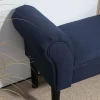 Bedbank, Gestoffeerde Bank, Zitbank, Gangbank Voor Slaapkamer, Tot 130 Kg Belastbaar, Zeildoek, Blauw, 102 X 36 X 51 Cm 10