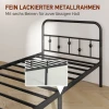 Bedframe Voor Matras 200 X 90 Cm, Opvouwbaar Bedframe, 82,5 Cm Hoog Metalen Bed, Metalen Frame Bed Van Metaal, Voor Slaapkamer Gastenkamer, Zwart 7