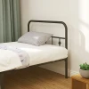 Bedframe Voor Matras 200 X 90 Cm, Opvouwbaar Bedframe, 82,5 Cm Hoog Metalen Bed, Metalen Frame Bed Van Metaal, Voor Slaapkamer Gastenkamer, Zwart 9