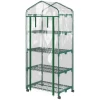 Broeikas Met Rol, Broeikas Met 4 Planken, Folie Broeikas Met Stalen Frame, Voor Tuin, Balkon 69 X 50 X 165 Cm, Groen 1