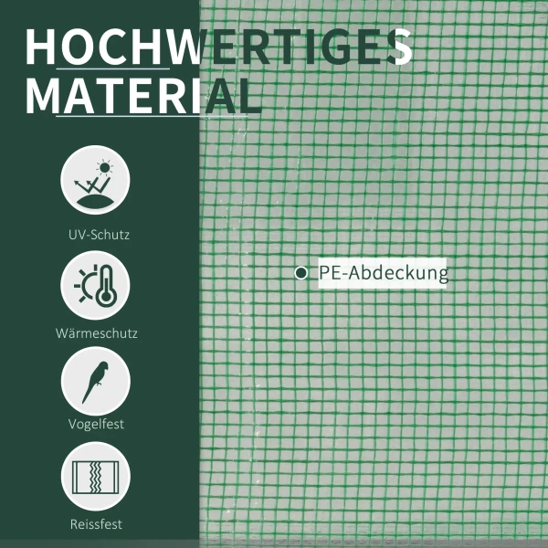 Broeikas Met Rolraam Winterbestendig Foliebroeikas Van Staal Waterafstotend Kweekkas Voor Balkon Tuin Tomatenkas Met Uv Bescherming 200x100x80cm Tomatenbroeikas Voor Groenten Bloemen Groen 5