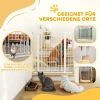 Deurbeveiligingshek Voor Honden, 76 104 Cm Afsluithek Zonder Boren, Stalen Traphek, Trapbeveiligingshek Met Kattendeur, Beschermingshek, Veiligheidshek Voor Trappen, Deur, Gang, Wit 9