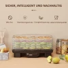 Droogautomaat Met 6 In Hoogte Verstelbare Legplanken, 550 W, 40 70°c, 48 Uur Timer, Dehydrator Voor Vlees, Fruit, Groenten, Bloemen, Zwart 10